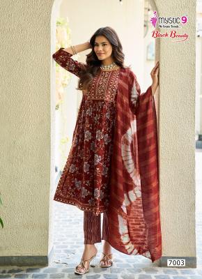 Mystic9 black beauty vol 7 wholesale printed kurti